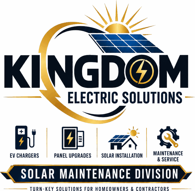 Kingdom Electric Solutions — turn-key solutions for homeowners and contractors, with a Solar Maintenance Division